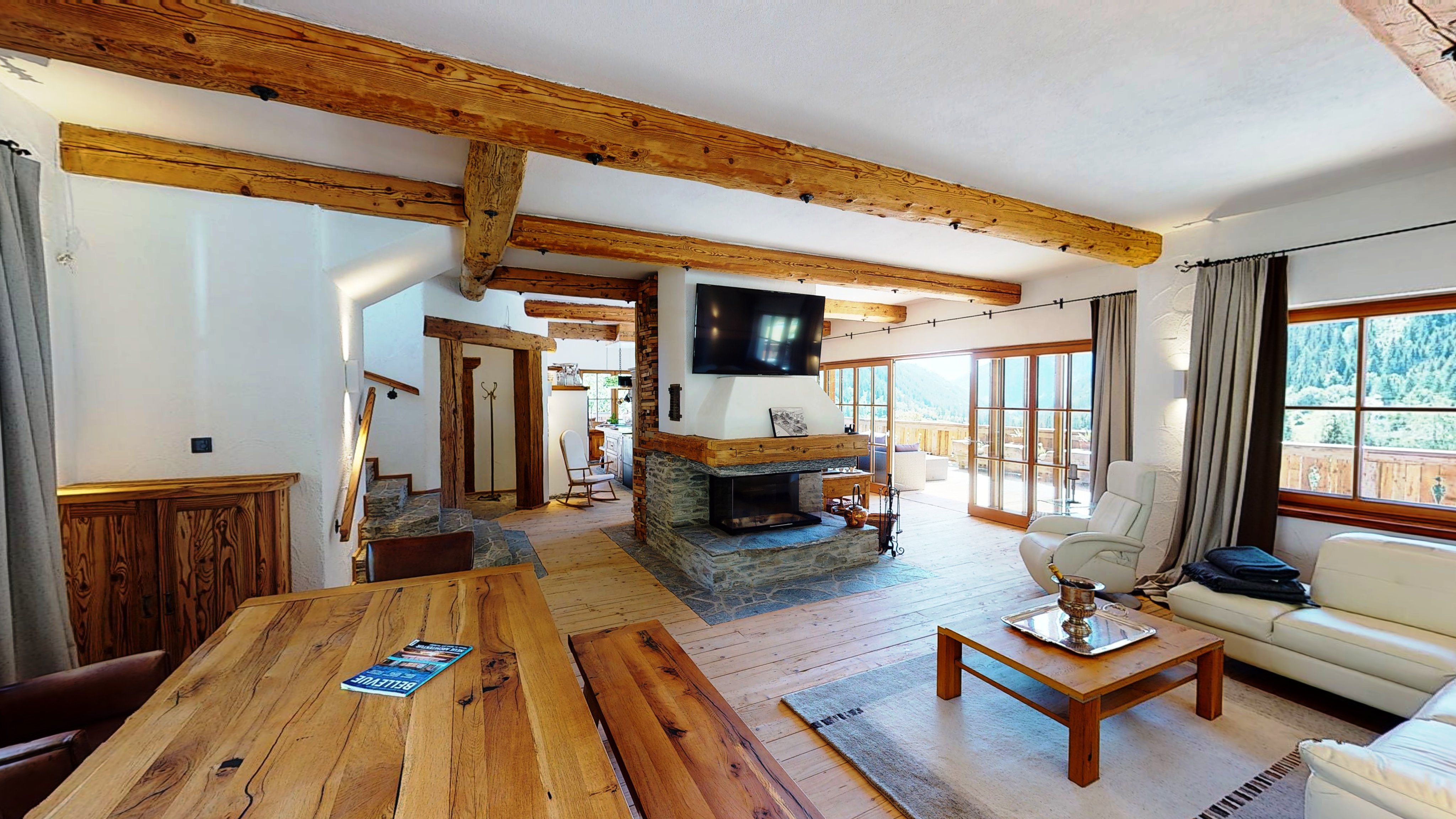 Luxus Dachsuite mit Sichtdachstuhl im Grand Chalet